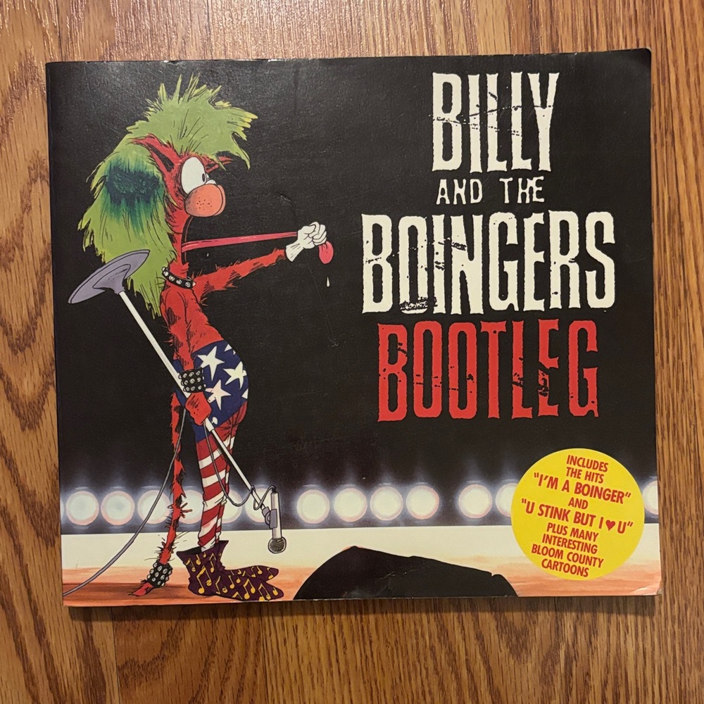 Billy and the Boingers Bootleg Comic Strip Book with Flex-Disc Record
